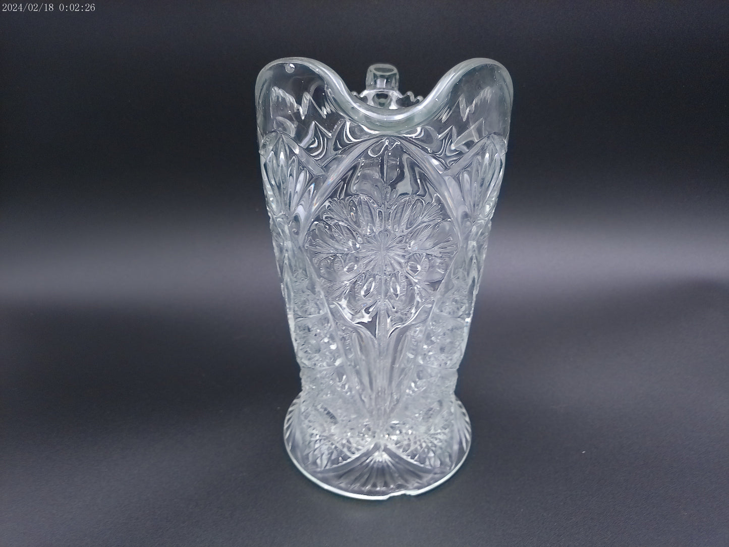 Imperial Crystal Pitcher - Four Seventy Four Pattern Vintage
