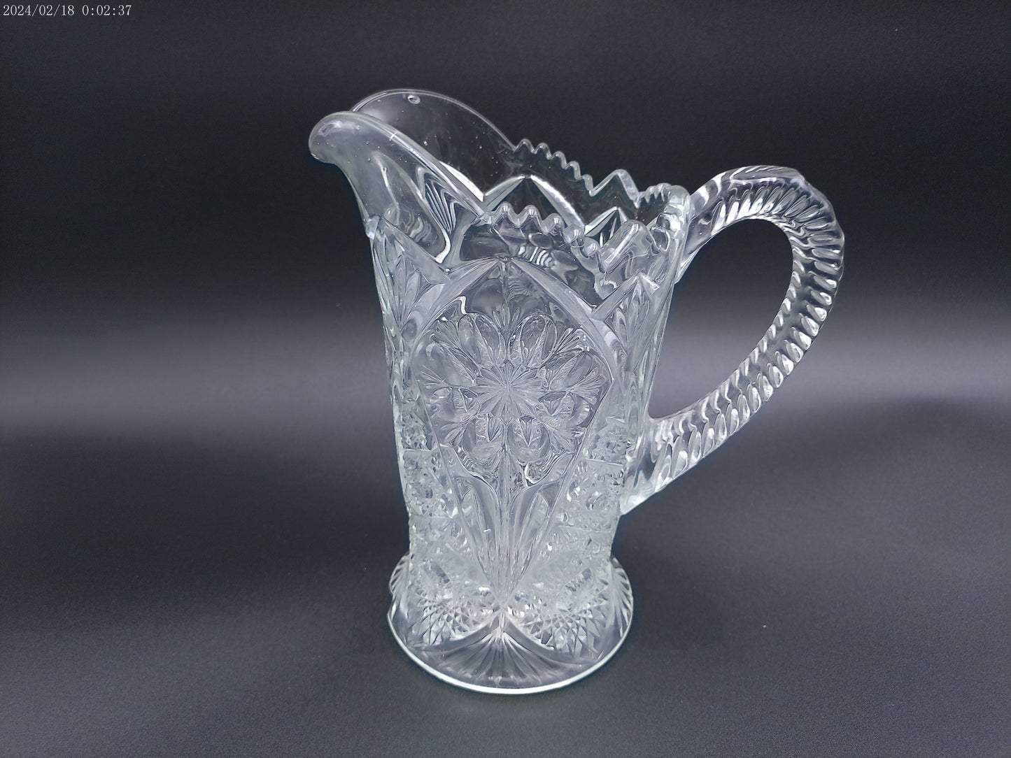 Imperial Crystal Pitcher - Four Seventy Four Pattern Vintage