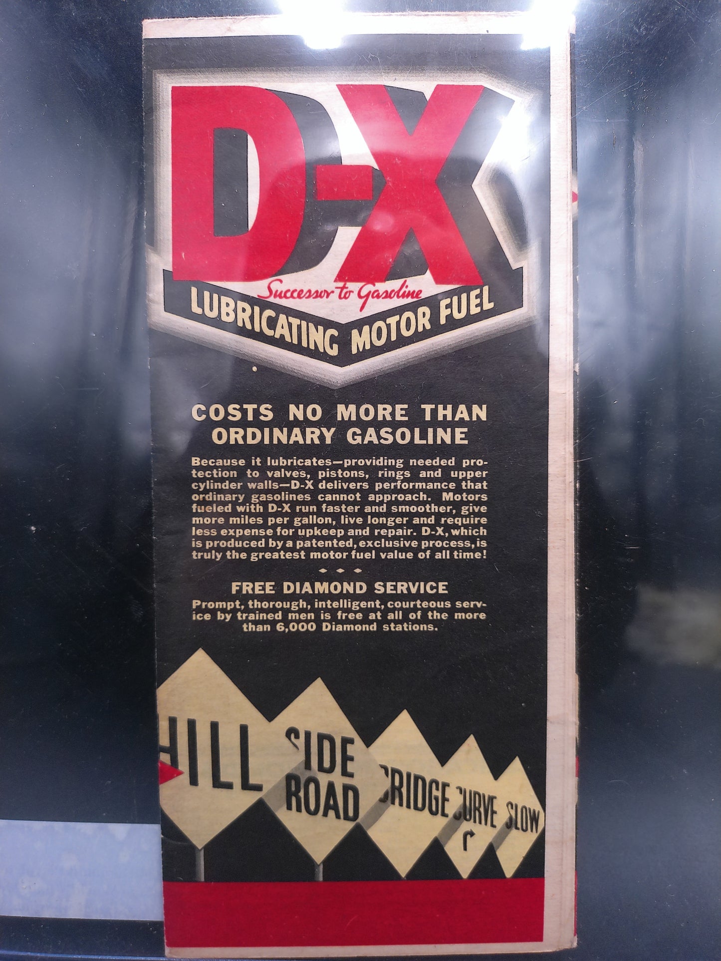 Diamond Petroleum Motor Oil 1934 Chicago's World Fair  Map Brochure