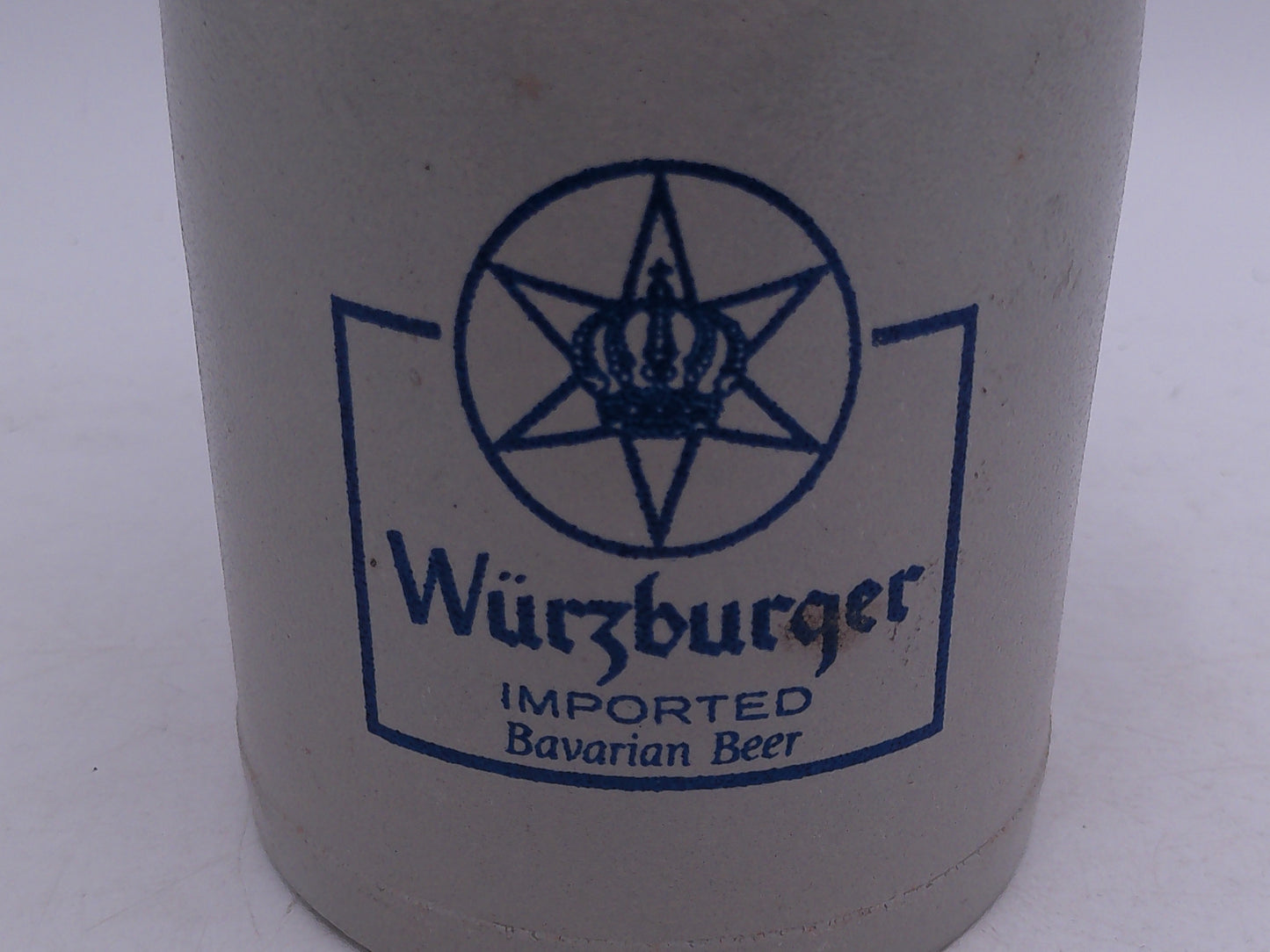 Beer Stein Vintage West German Würzburger Hofbräu .5 Liter Stoneware Mug