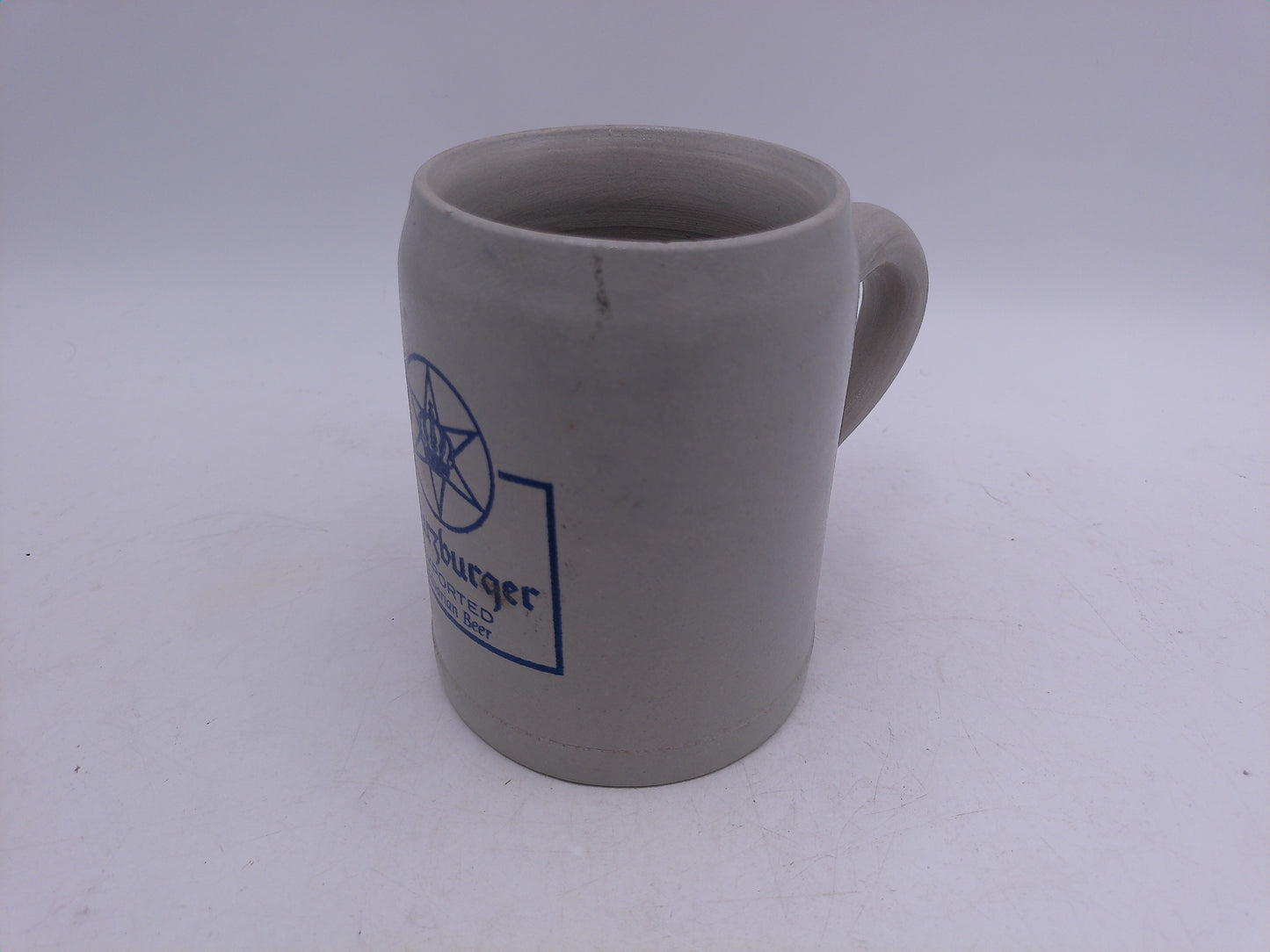 Beer Stein Vintage West German Würzburger Hofbräu .5 Liter Stoneware Mug