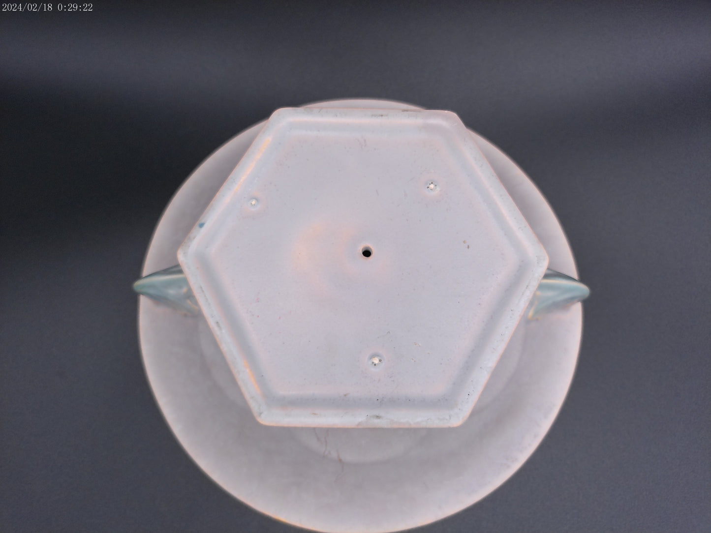 Roseville Tuscany 1927 Vintage Pottery Art Deco gray bowl centerpiece bowl