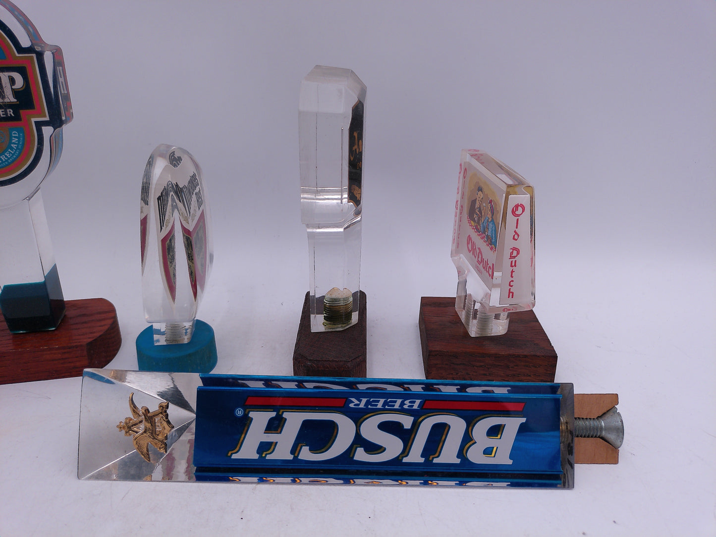 Beer Tap Taps Lot of 6 Vintage Busch Old Dutch Milwaukee's Best Coors Light others
