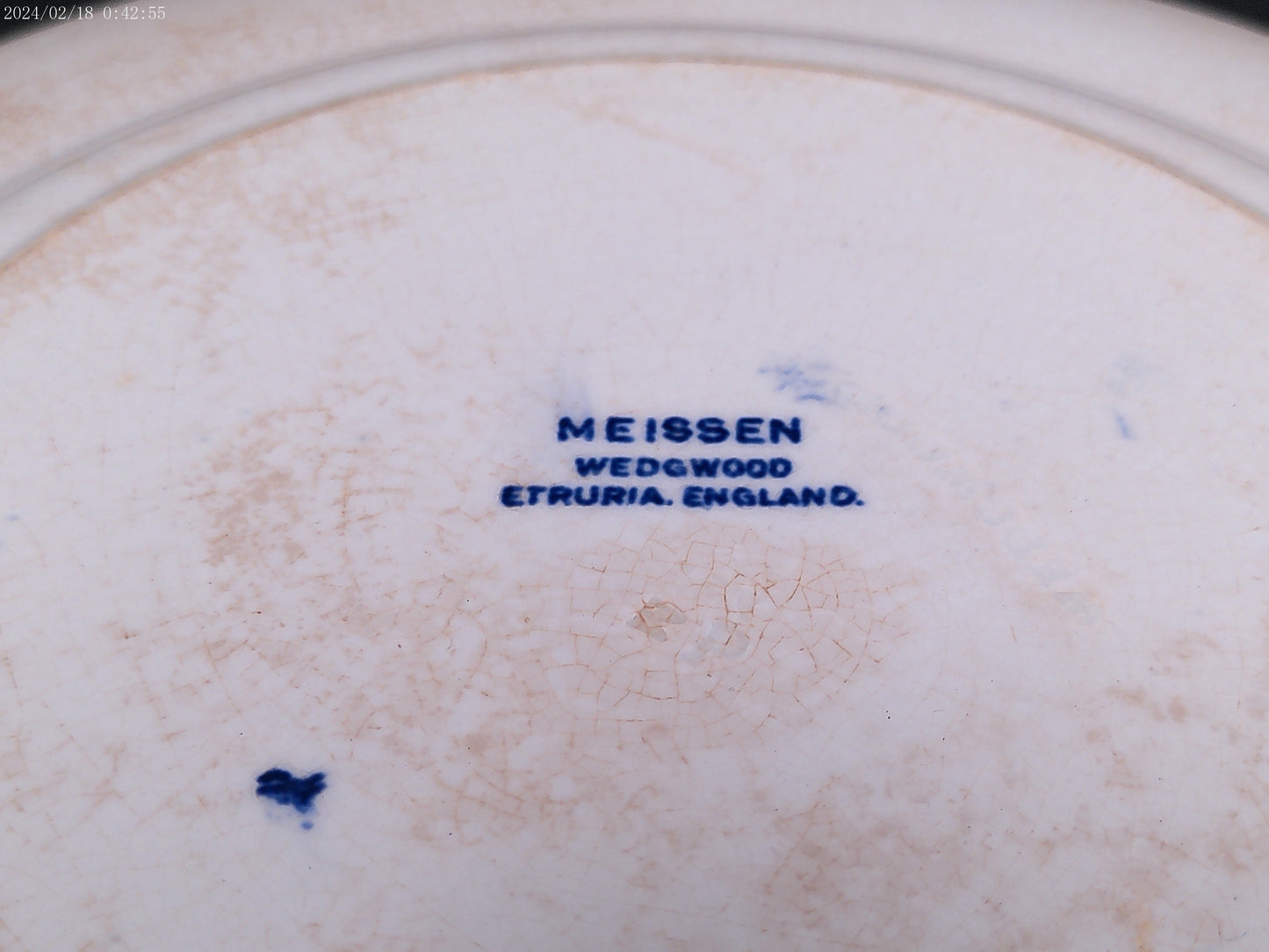 Rare Antique Wedgwood Meissen plate dish