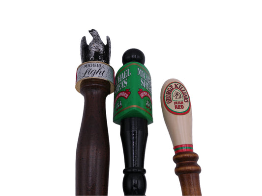 Beer Tap Taps Lot of  3 Vintage Michelob Light Beer Michael Shea's Beer George Killian's Beer