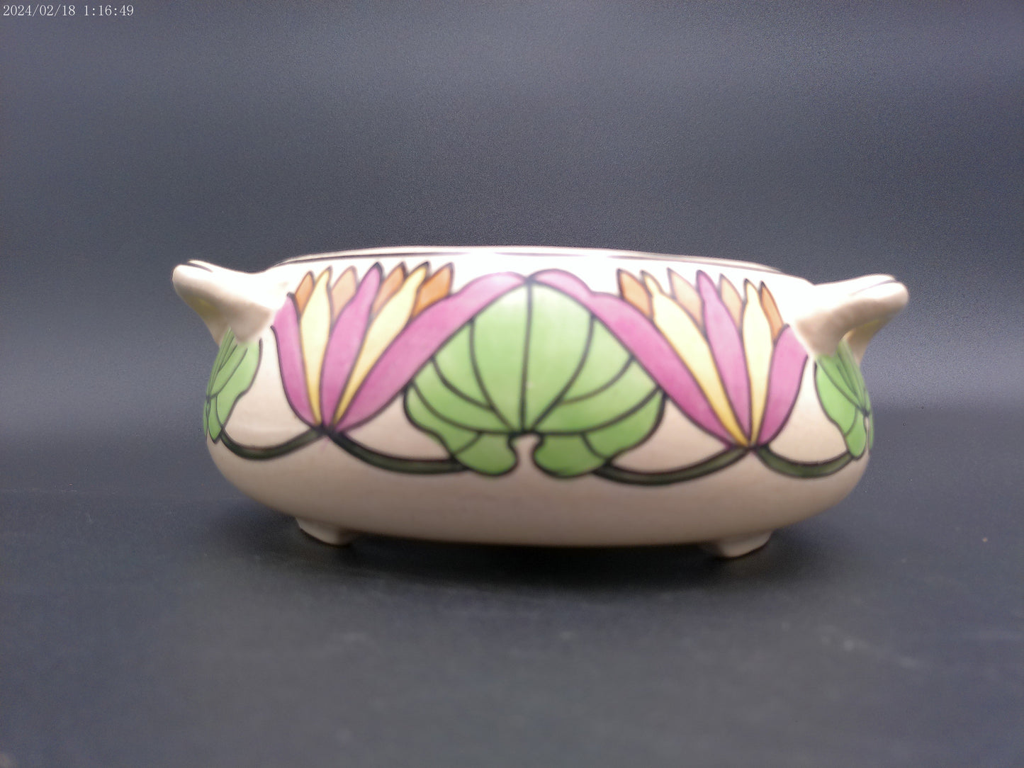 Cambridge Pottery Otoe Creamware Persian Pottery Ceramic Bowl vintage