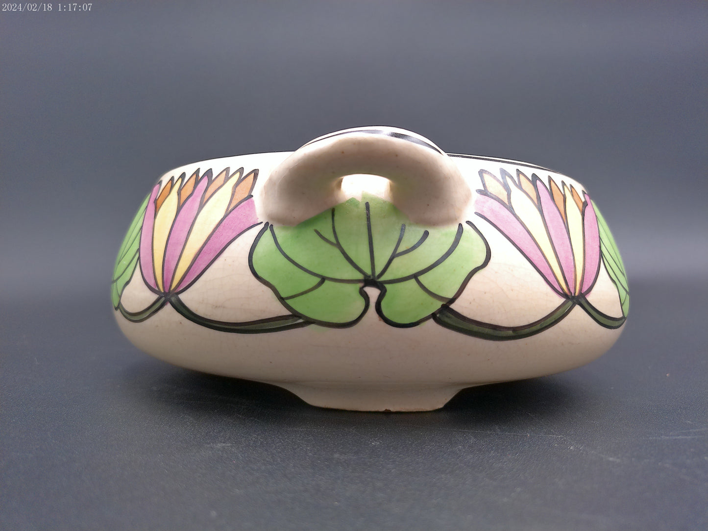 Cambridge Pottery Otoe Creamware Persian Pottery Ceramic Bowl vintage