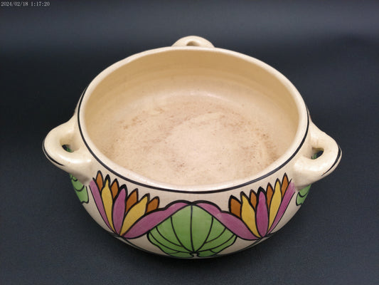 Cambridge Pottery Otoe Creamware Persian Pottery Ceramic Bowl vintage