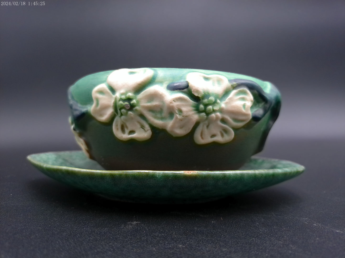 Roseville pottery bowl and plate Vintage
