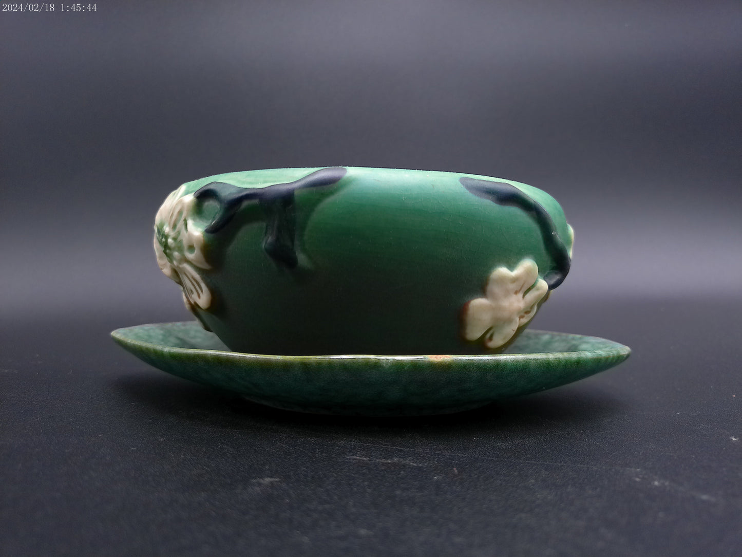 Roseville pottery bowl and plate Vintage