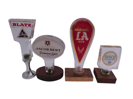 Beer Tap Taps Lot of 4  Blatz Jacob Best Busch LA Beer Tap