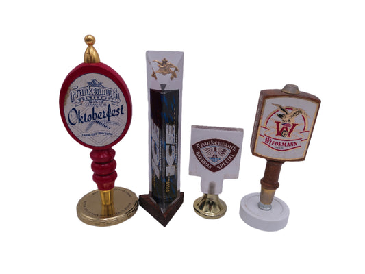 Beer Tap Taps Lot of 4  Frankenmuth Oktoberfest Wiedemann Molsen Ice