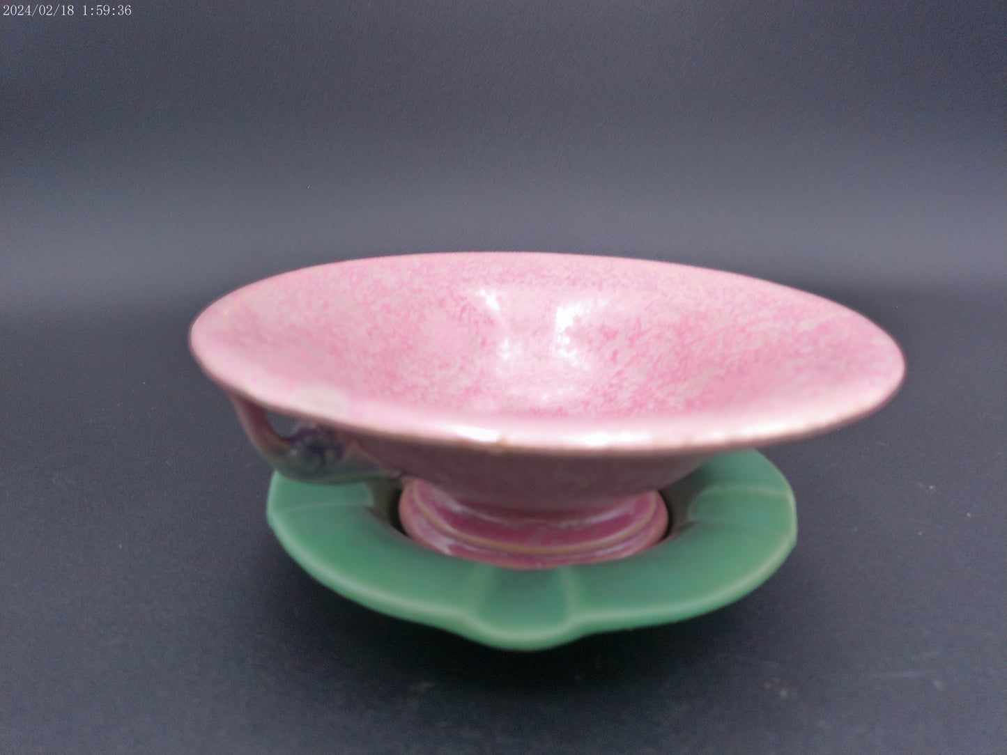 Roseville Pottery Tuscany Footed Bowl with plate Vintage