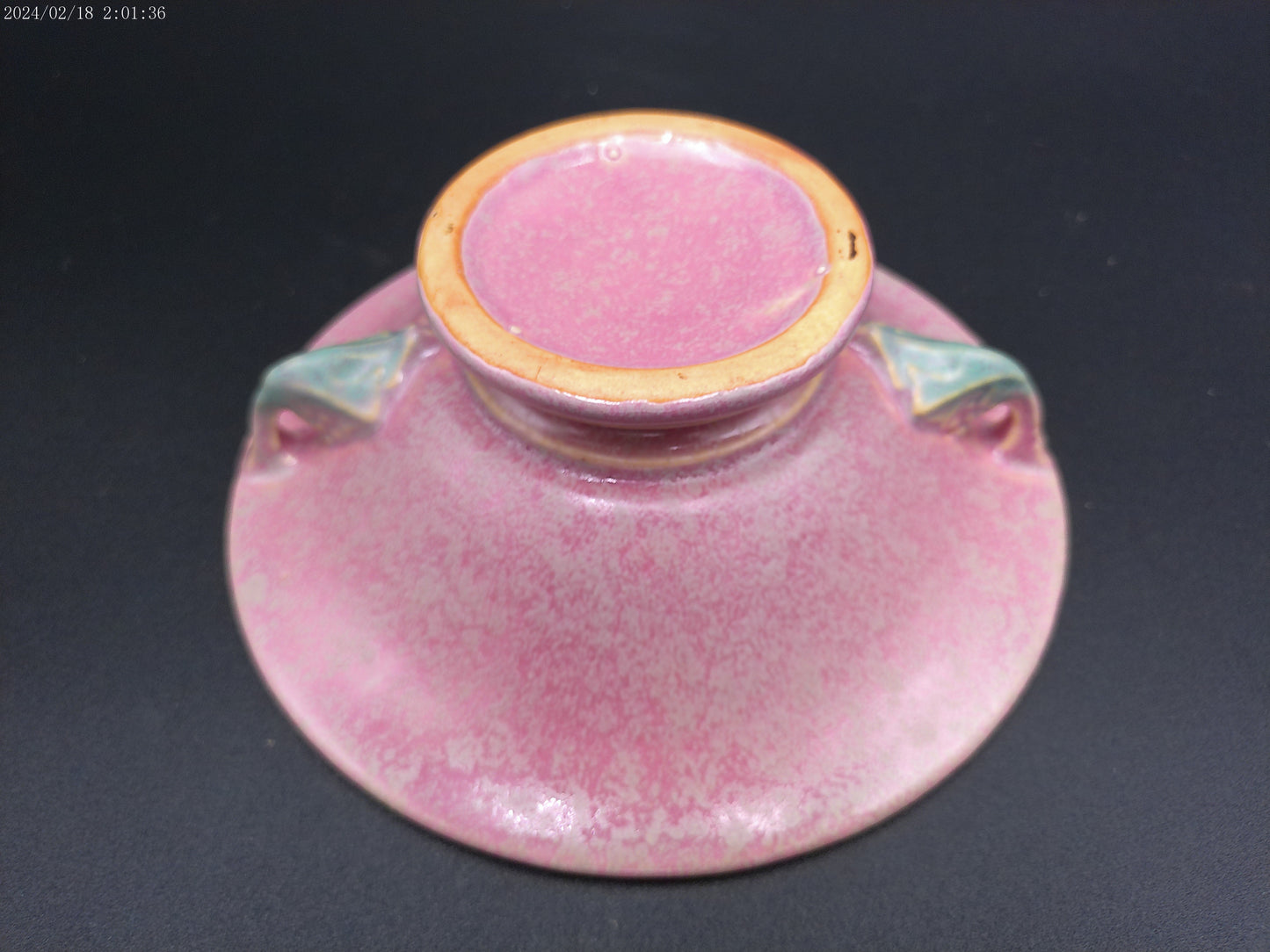 Roseville Pottery Tuscany Footed Bowl with plate Vintage
