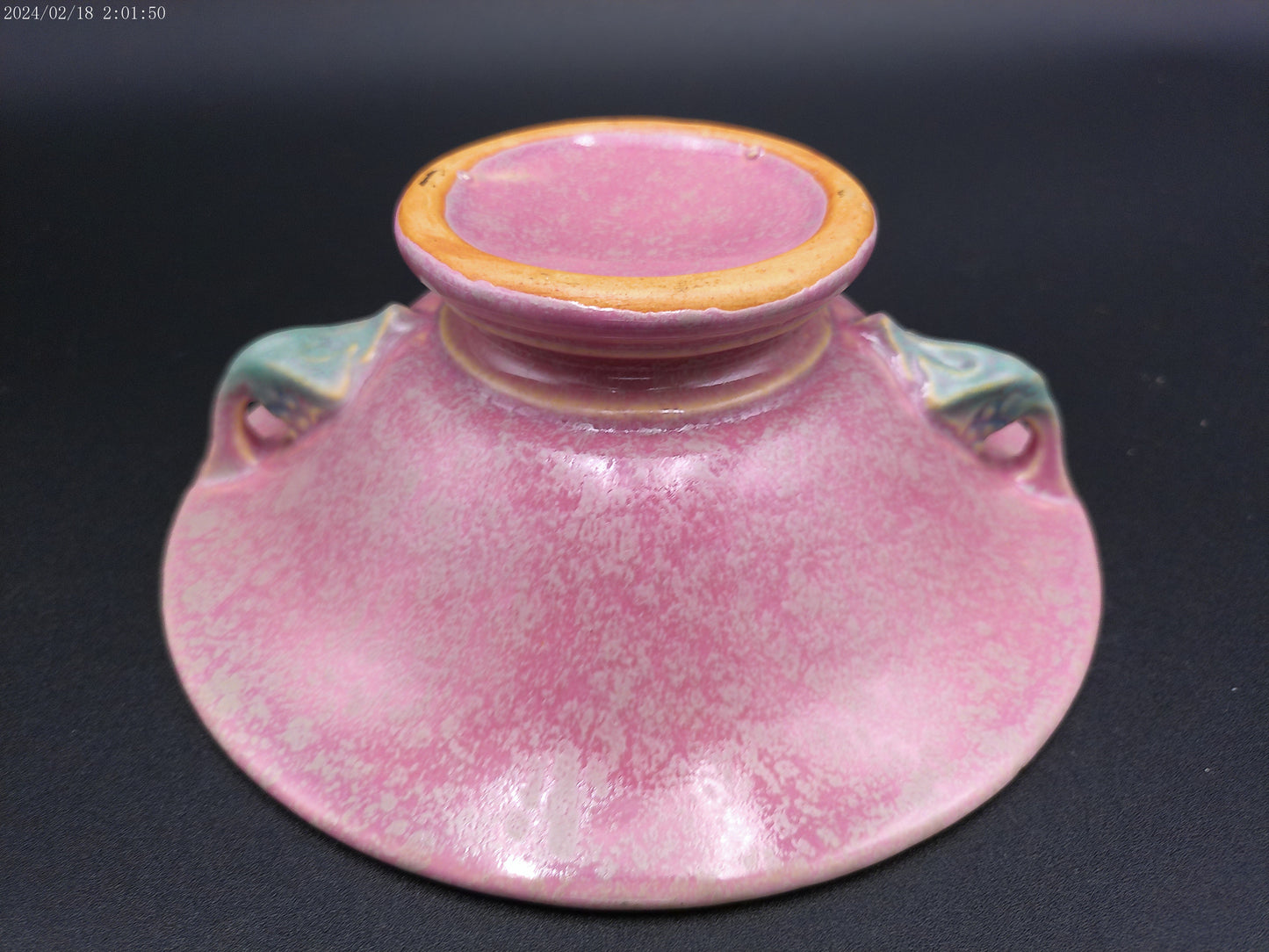 Roseville Pottery Tuscany Footed Bowl with plate Vintage