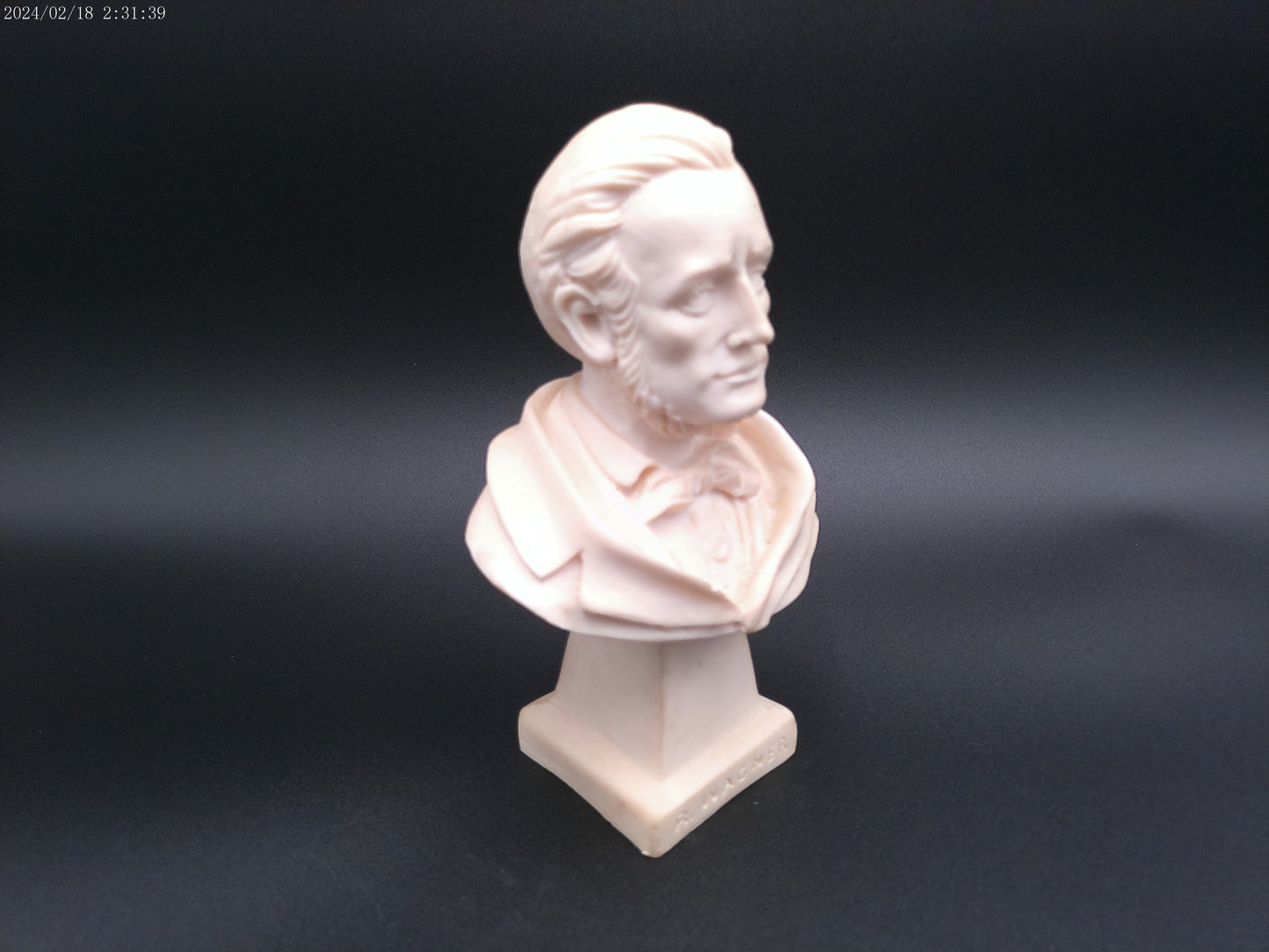 Bust of R Wagner Vintage signed by Artist