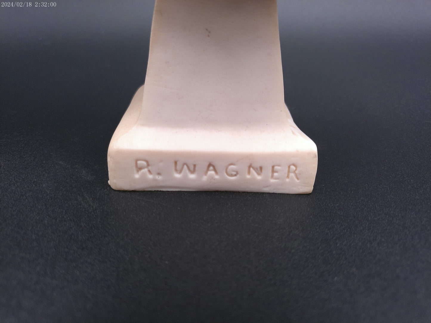 Bust of R Wagner Vintage signed by Artist