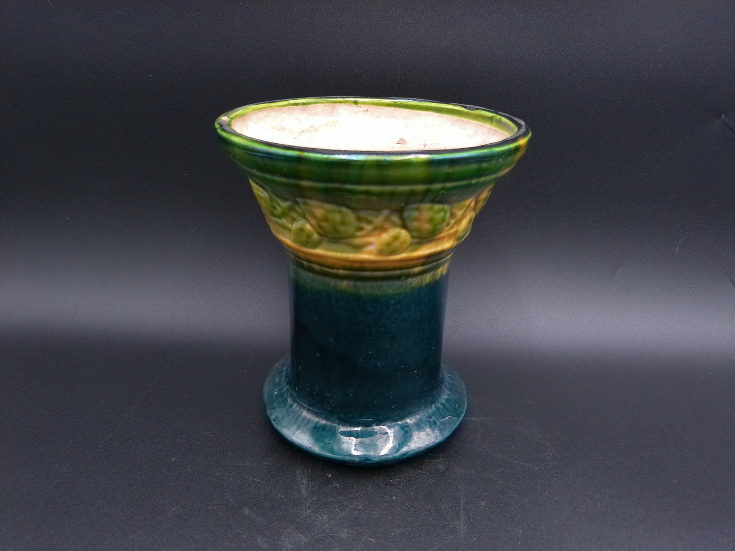 Vase Beautiful Colors of green and blue Vintage