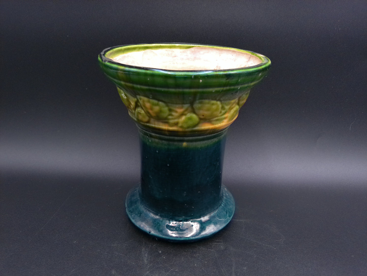Vase Beautiful Colors of green and blue Vintage