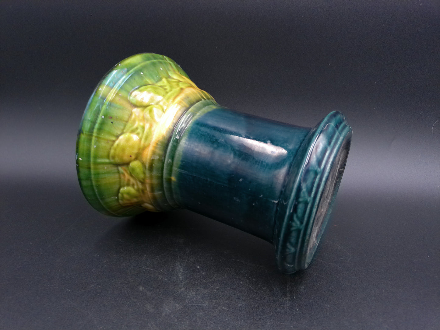 Vase Beautiful Colors of green and blue Vintage