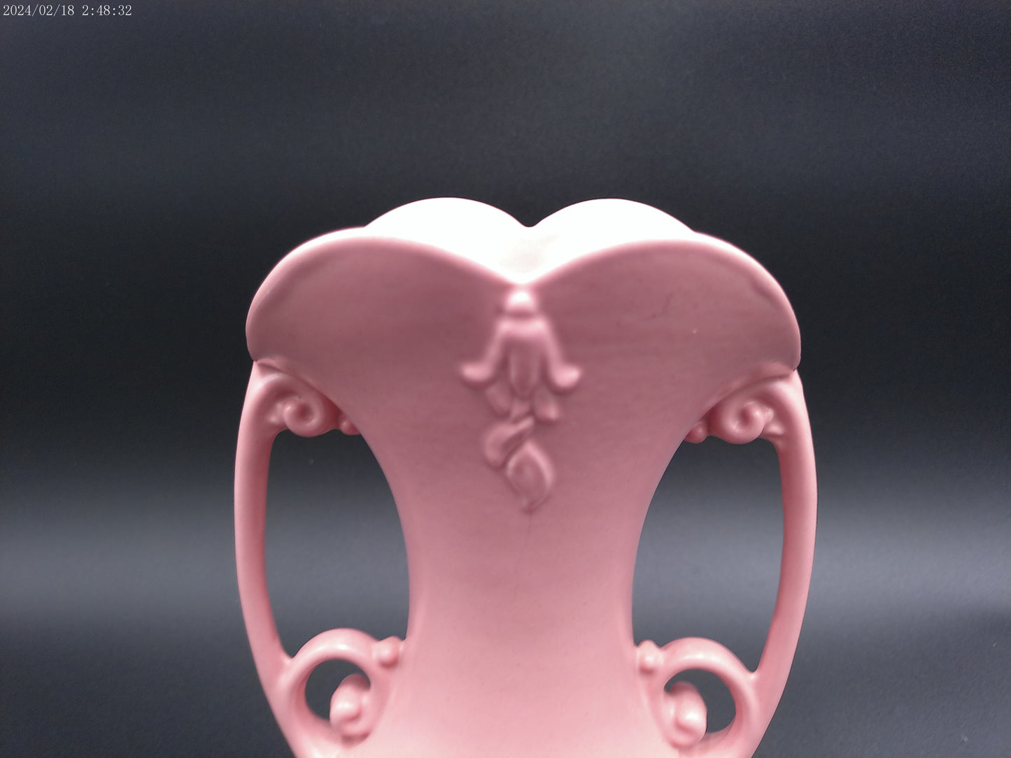 Abingdon USA Pottery Pink Two Handled Barre Vase