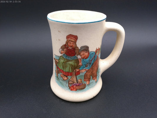 Roseville Dutch Creamware Pre 1916 MUG