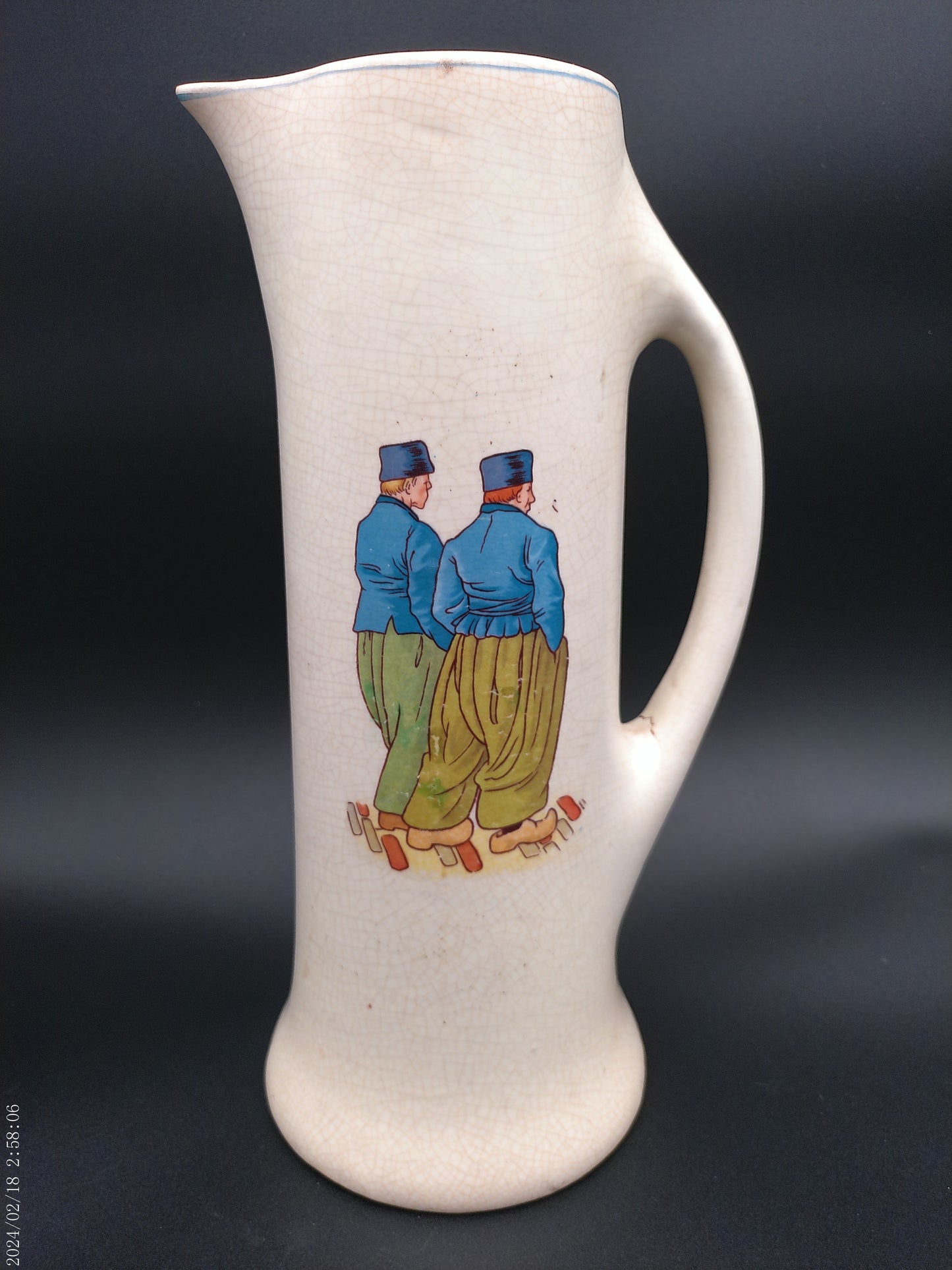 Roseville Pottery Dutch Creamware Pitcher vintage