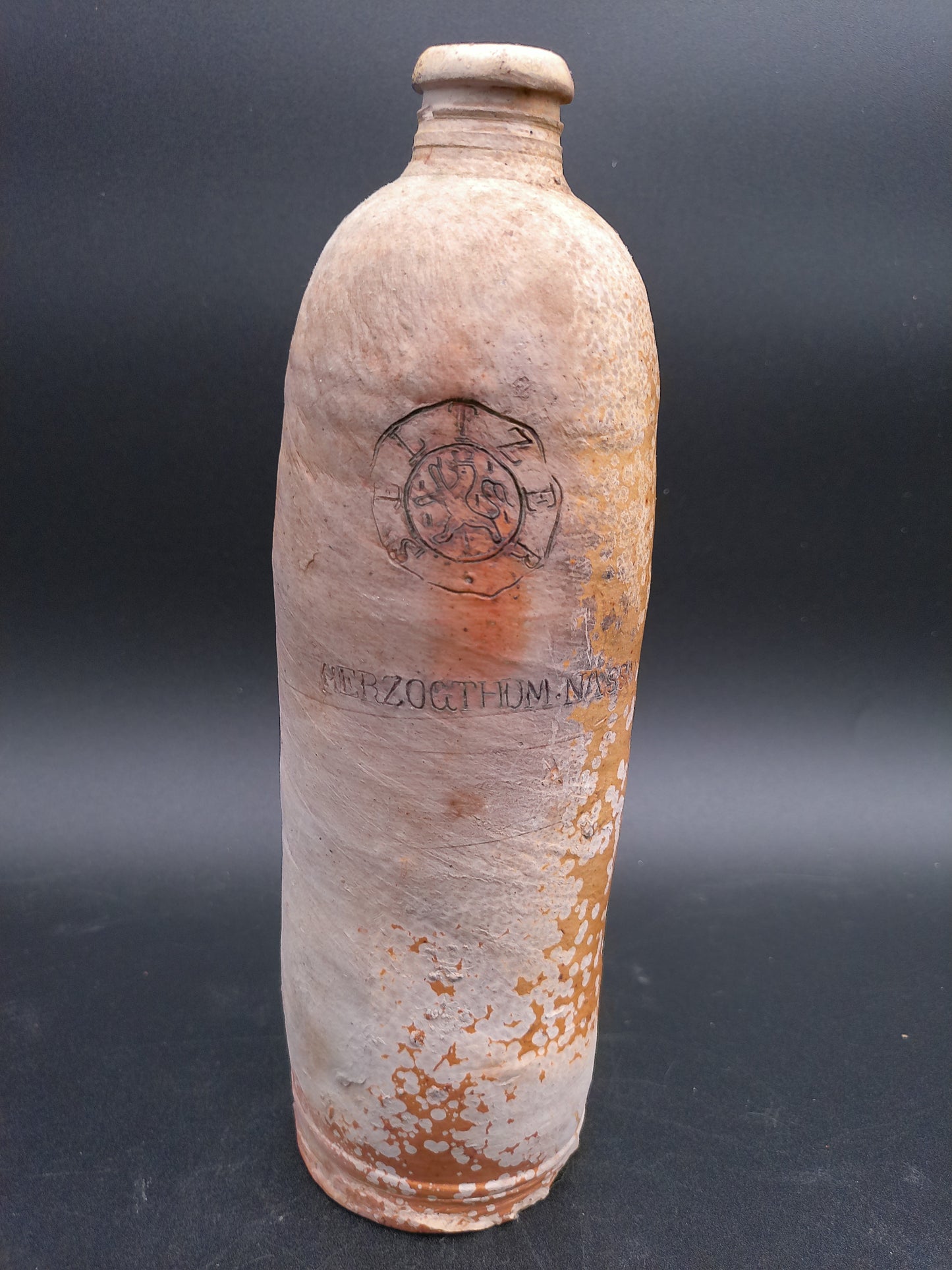 German Selters Stoneware Clay Bottle Jug salt glaze 1800's #2