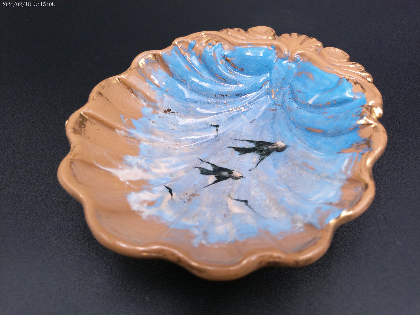 Rookwood Limoges Piece dish plate signed MR RARE VINTAGE