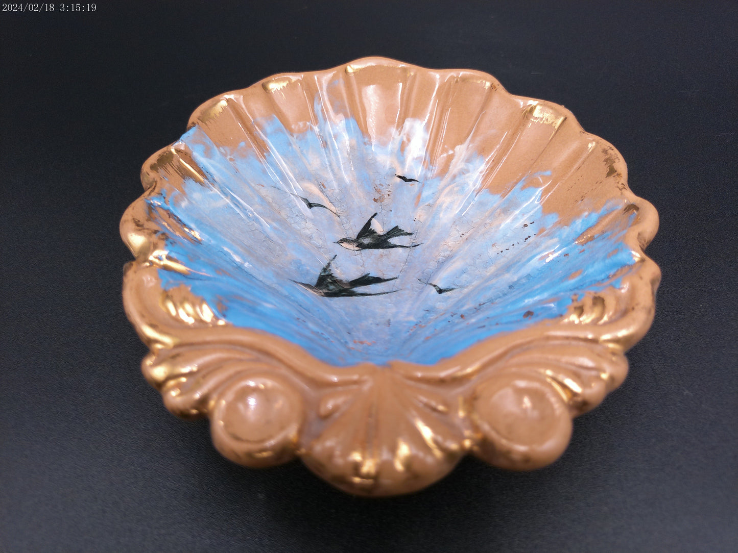 Rookwood Limoges Piece dish plate signed MR RARE VINTAGE