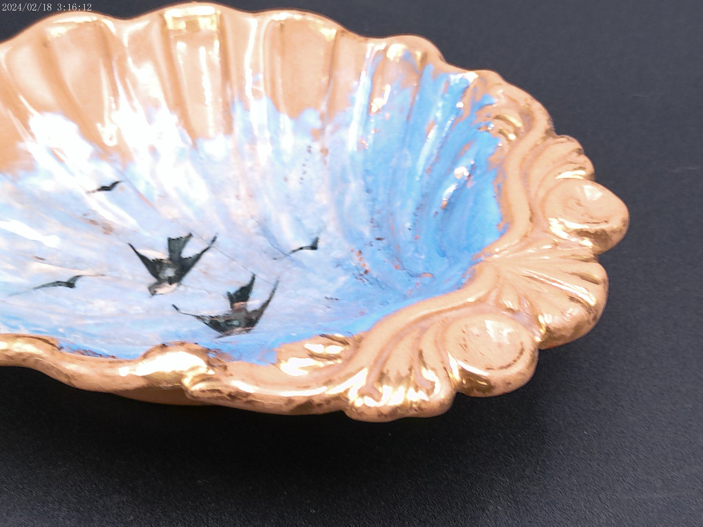 Rookwood Limoges Piece dish plate signed MR RARE VINTAGE