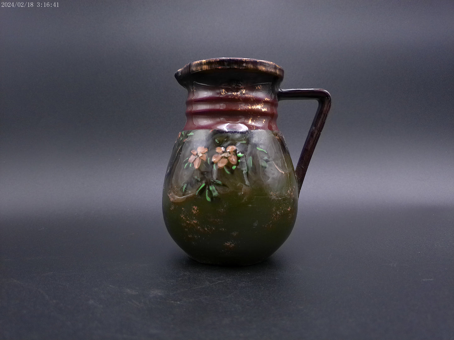 Rookwood pitcherFloral Design Signed Vintage Rare