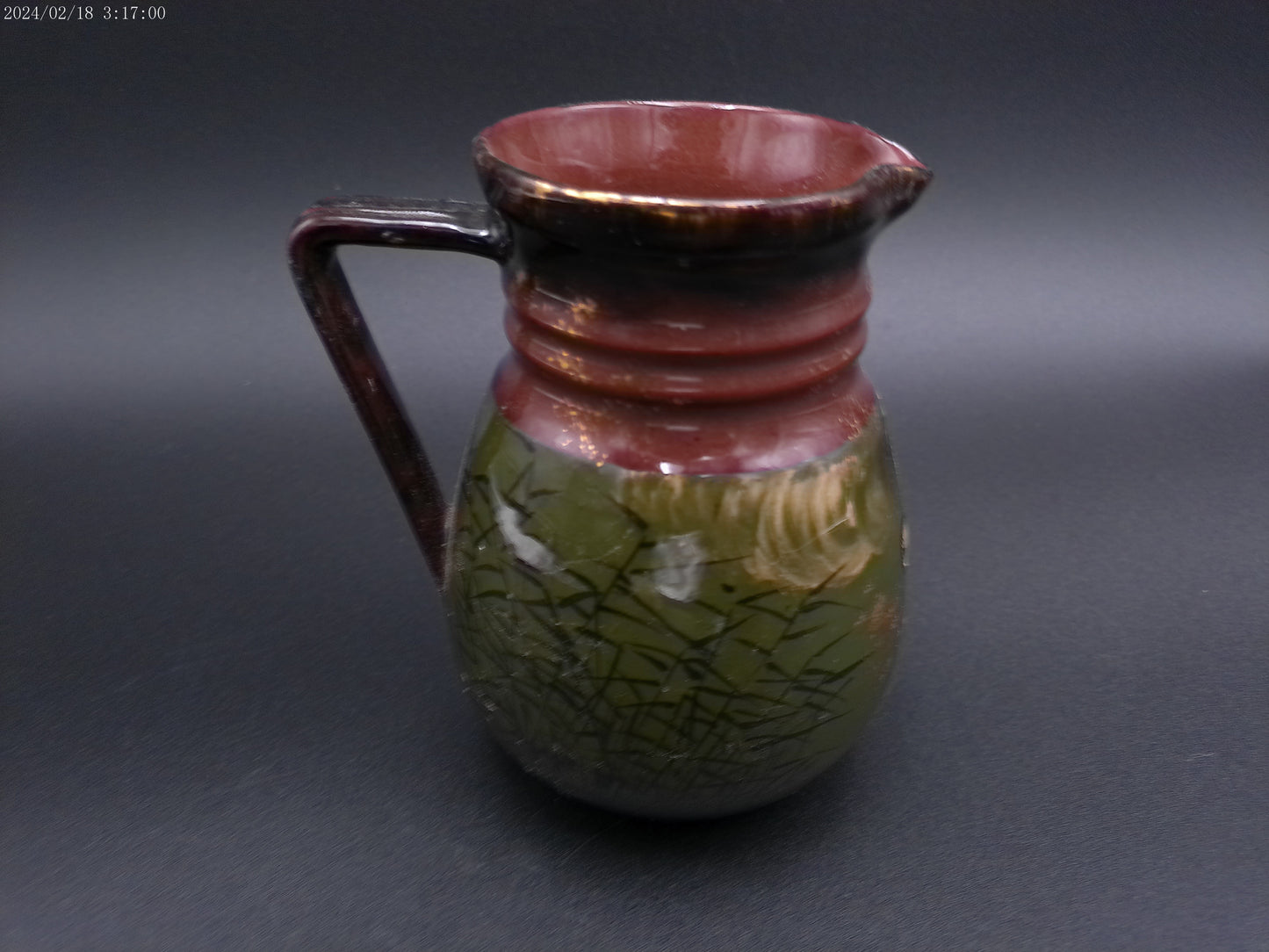 Rookwood pitcherFloral Design Signed Vintage Rare