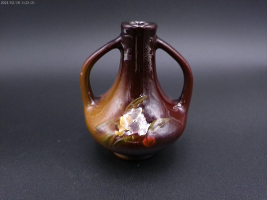 Rookwood Vase with Teo Handles Vintage marked and signed