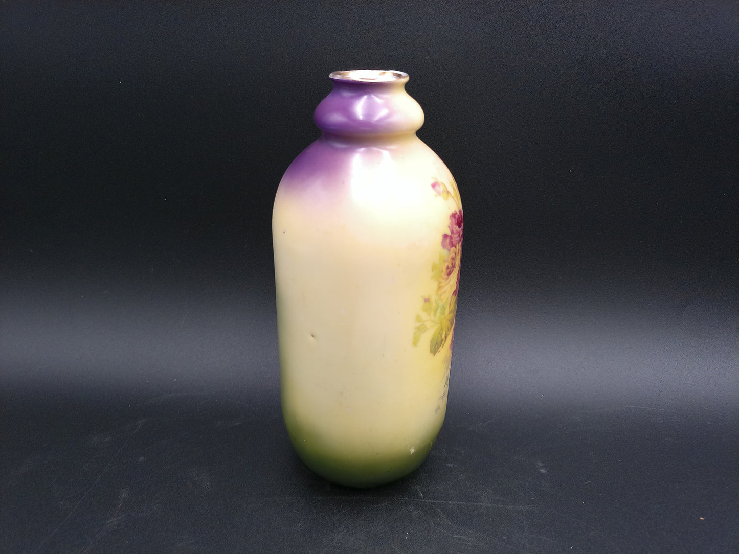 Vase Beautiful floral Design Victoria Austria Hand Painted Mantle or table Vase