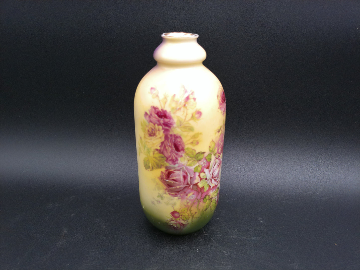 Vase Beautiful floral Design Victoria Austria Hand Painted Mantle or table Vase