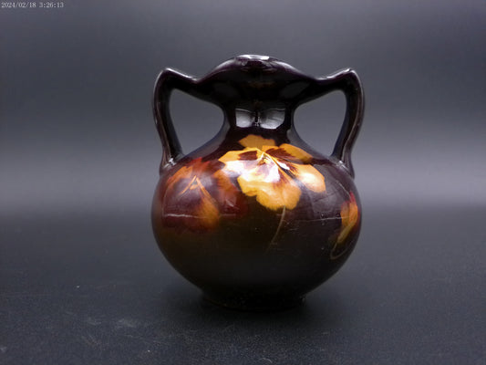 Roseville Rozane Pottery Vase Glazed Rare floral design