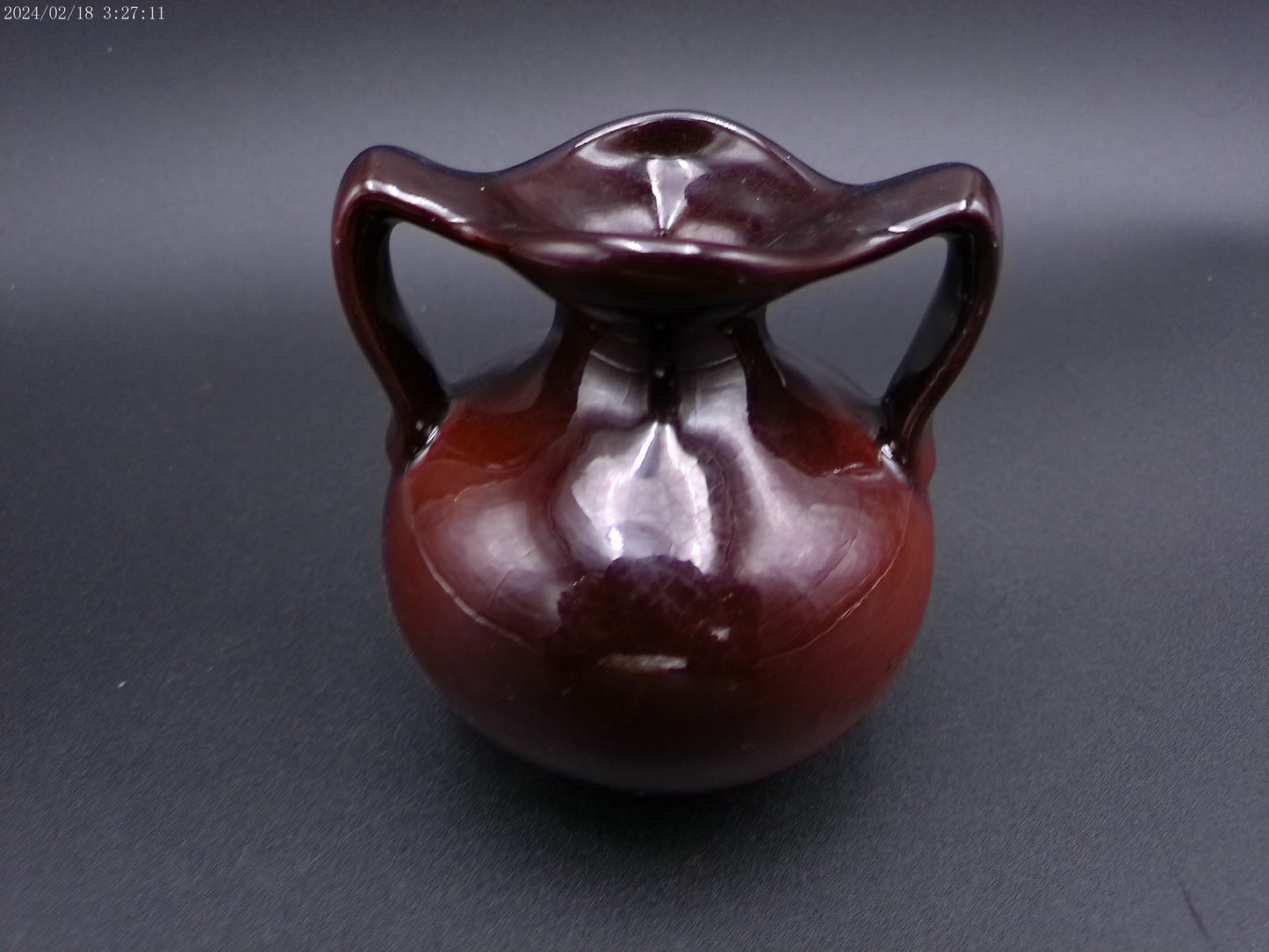 Roseville Rozane Pottery Vase Glazed Rare floral design