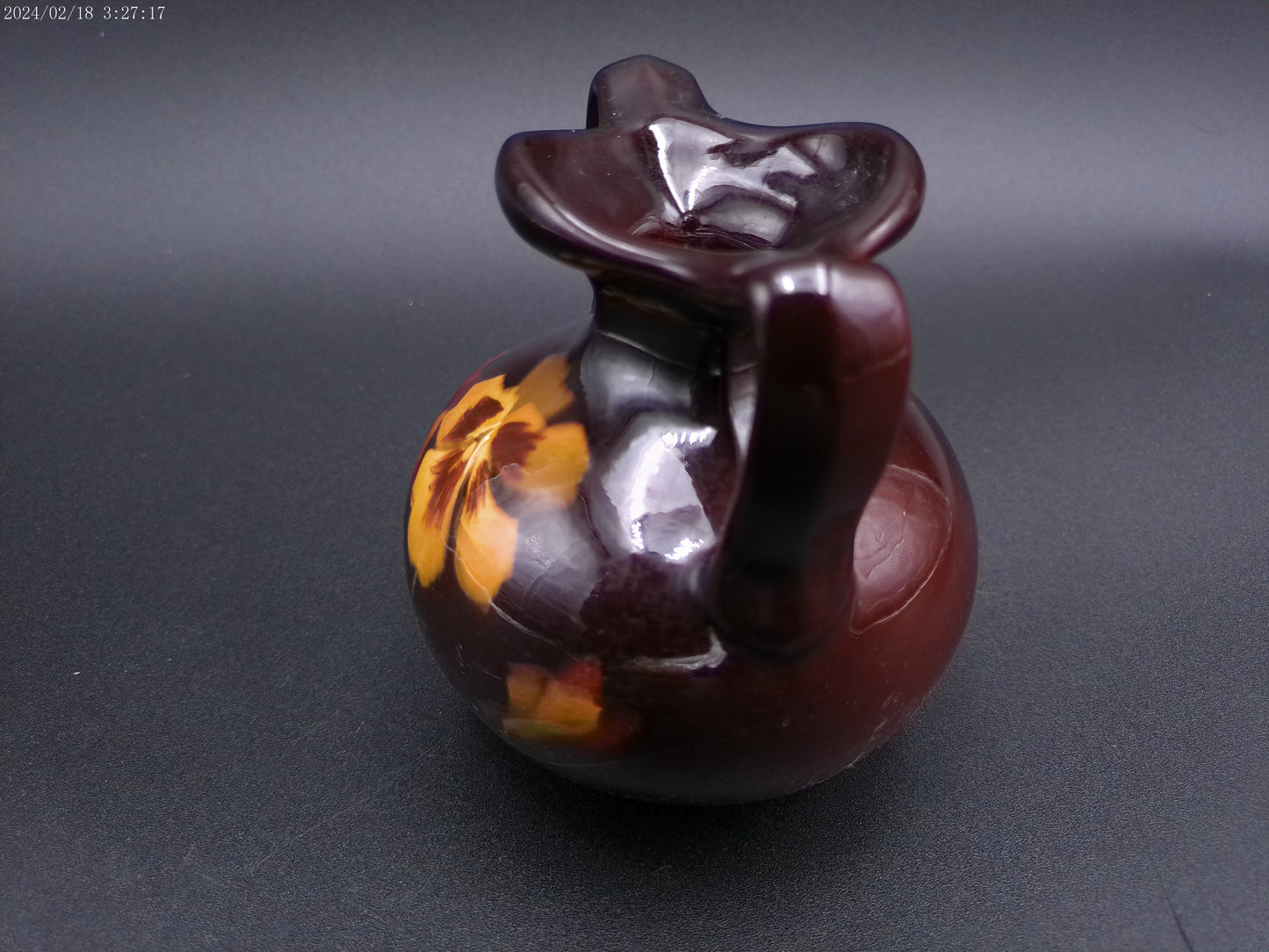 Roseville Rozane Pottery Vase Glazed Rare floral design