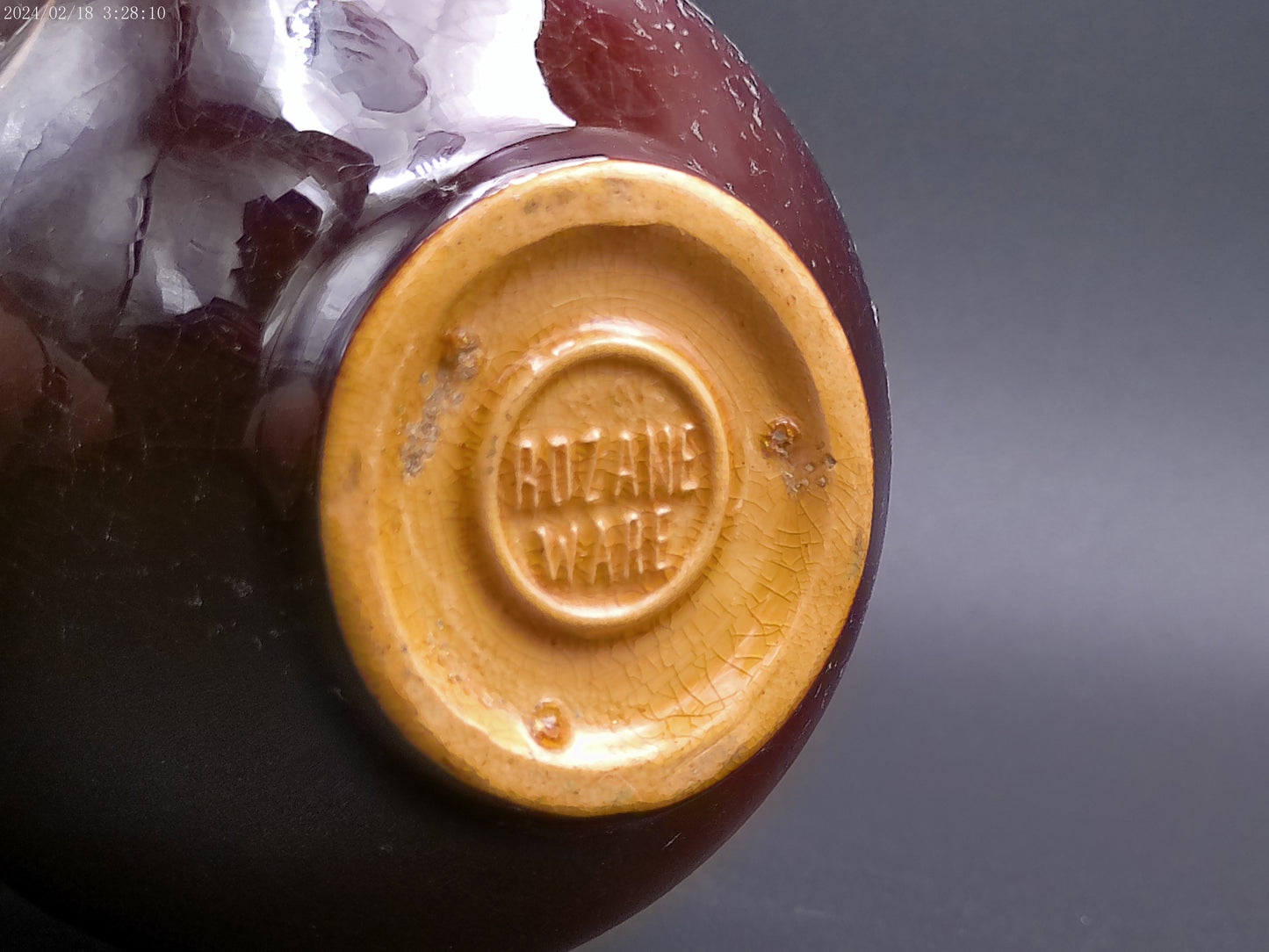 Roseville Rozane Pottery Vase Glazed Rare floral design