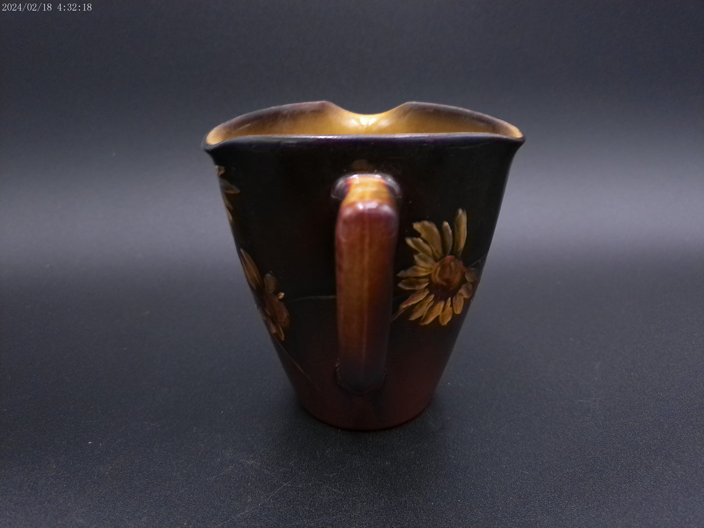 Rookwood Floral Designed Pitcher Signed and Marked