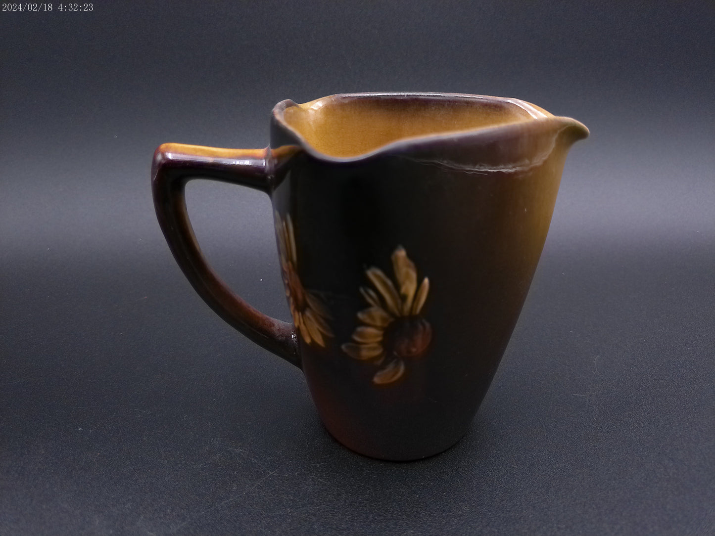 Rookwood Floral Designed Pitcher Signed and Marked