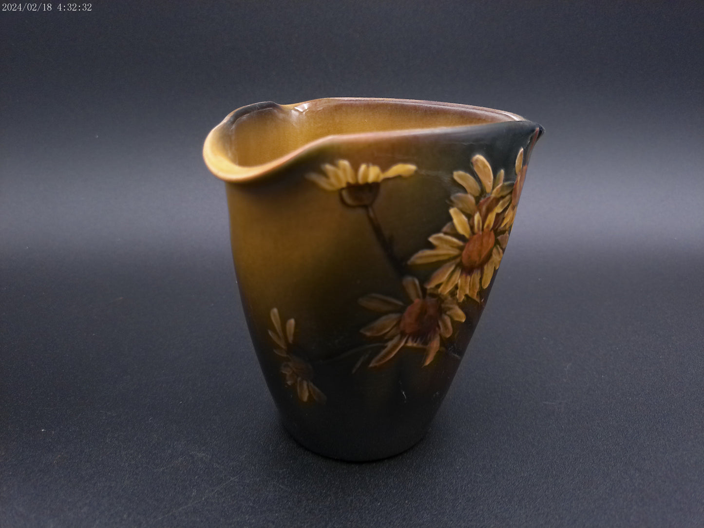 Rookwood Floral Designed Pitcher Signed and Marked