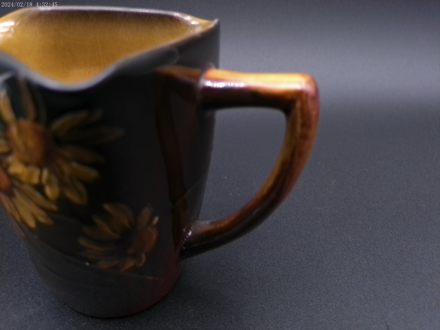 Rookwood Floral Designed Pitcher Signed and Marked