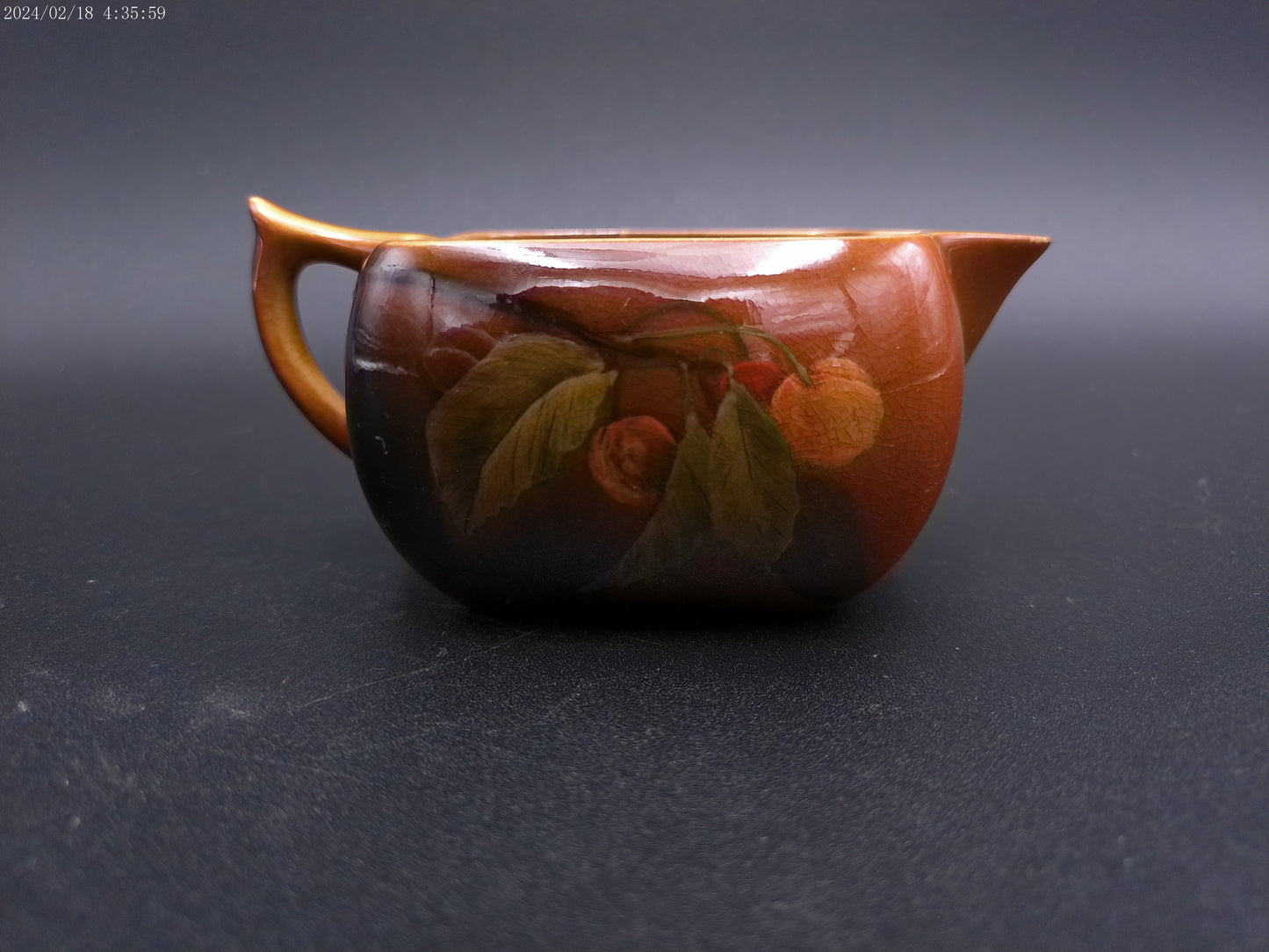 Rookwood Pottery Creamery Floral Bowl Signed and Marked 43 J.E.Z. Rare