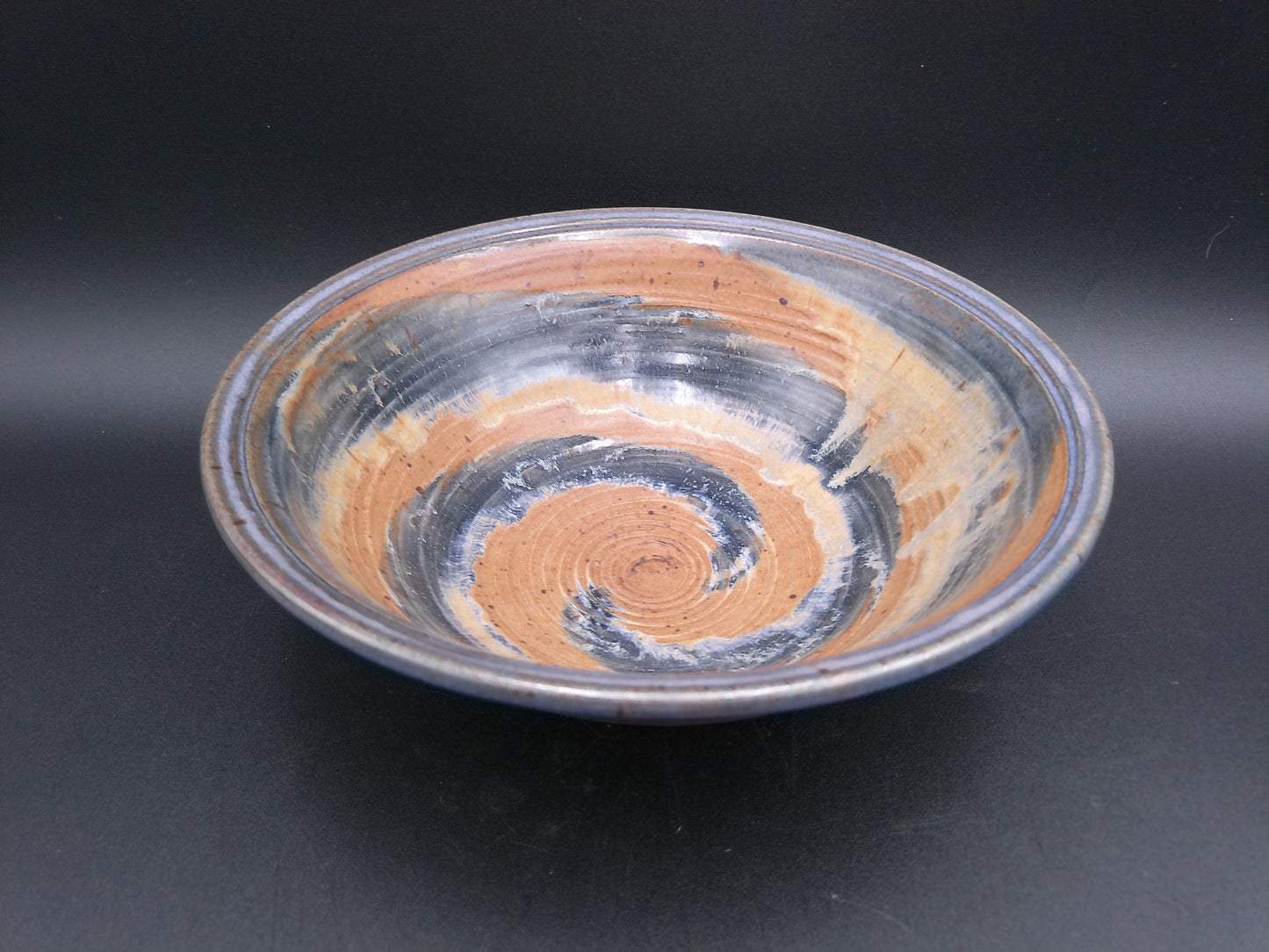 Bowl dish Vintage Pottery Turner Brand Spiral Design