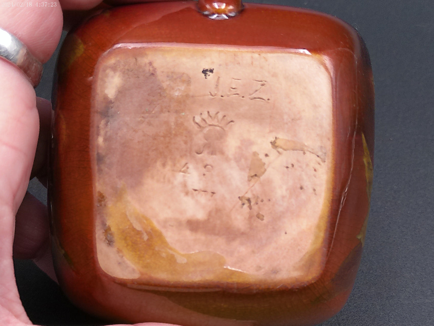 Rookwood Pottery Creamery Floral Bowl Signed and Marked 43 J.E.Z. Rare