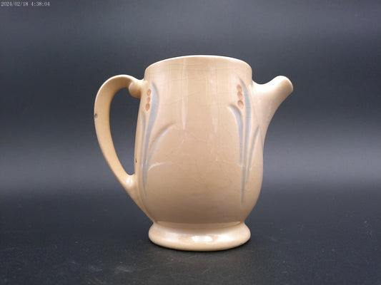 Roseville Pottery Pitcher Vintage Marked Cream Floral design