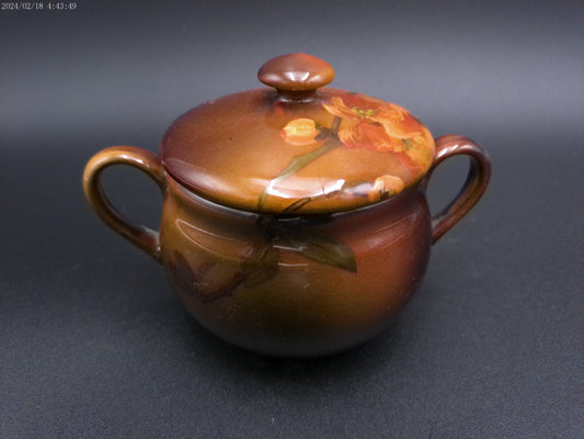 Rookwood Pottery Vintage Pot Bowl with Lid and Handles Vintage