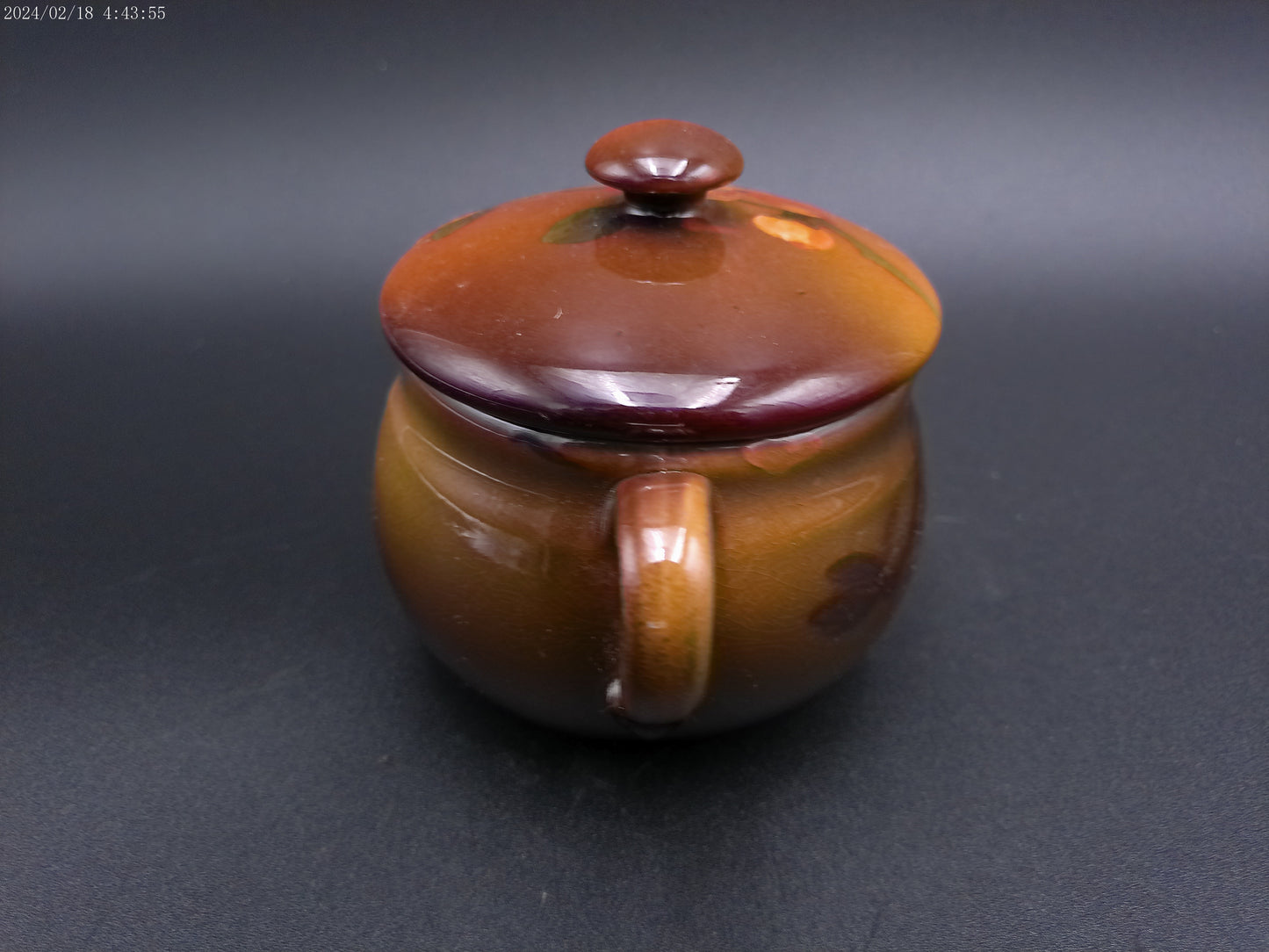 Rookwood Pottery Vintage Pot Bowl with Lid and Handles Vintage